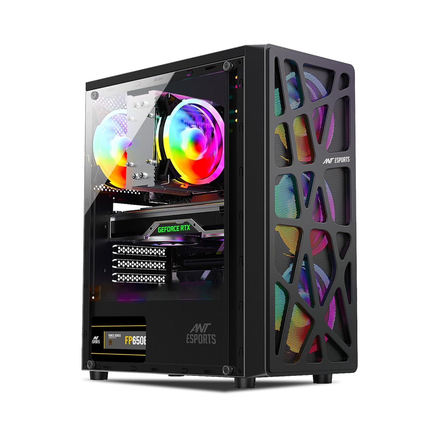 Ant Esports Elite 1100 Mid-Tower Computer Case/Gaming Cabinet - Black - Image 1