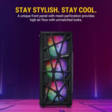 Ant Esports Elite 1100 Mid-Tower Computer Case/Gaming Cabinet - Black - Image 2