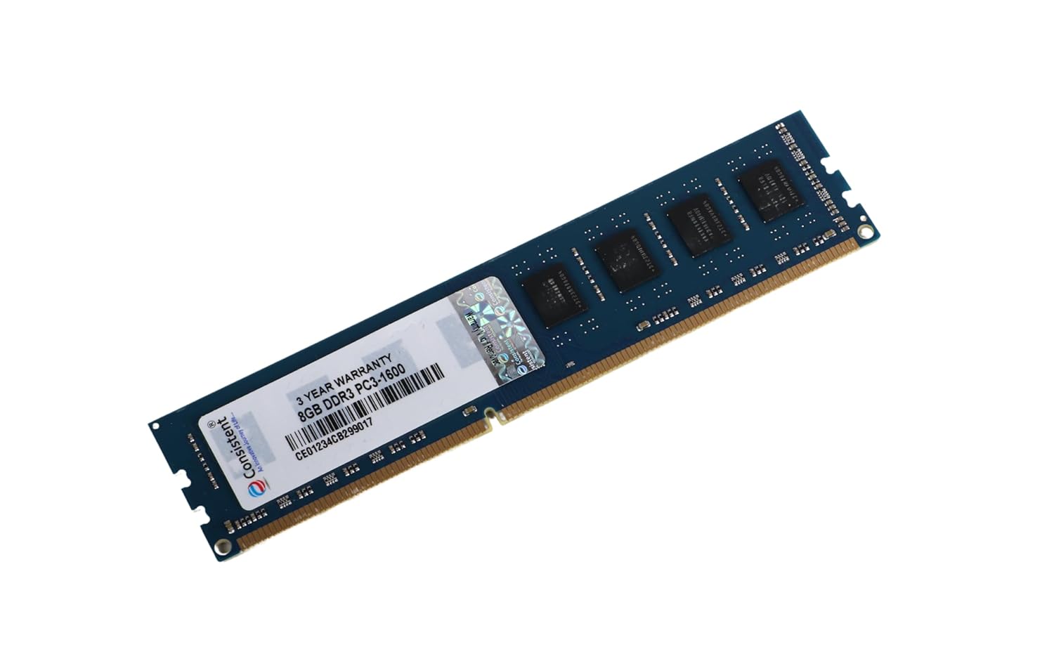 Consistent 8GB DDR3 1600MHz Desktop RAM (Memory) U-DIMM | Long-DIMM | DT PC3-1600 Single Channel Memory - Image 2