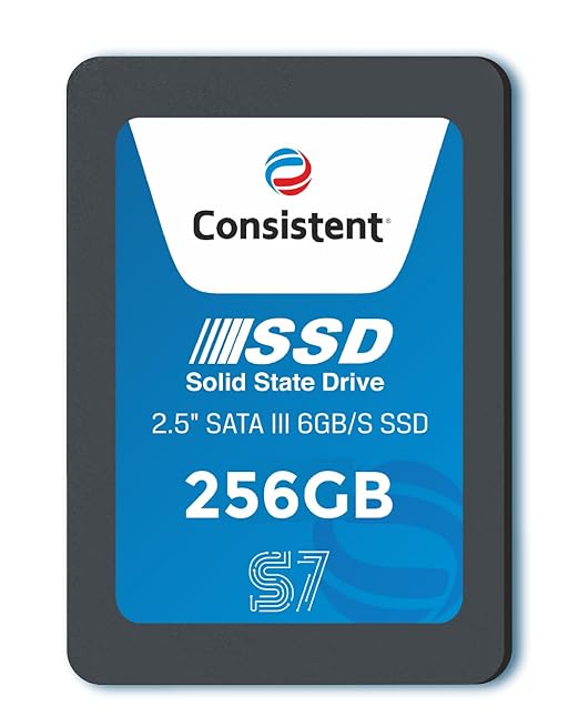 Consistent 2.5" 256GB SSD with SATA III Interface - Image 1