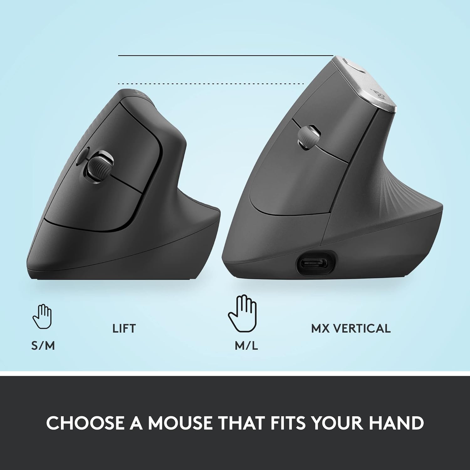 Logitech Lift Vertical Ergonomic Mouse - Image 9