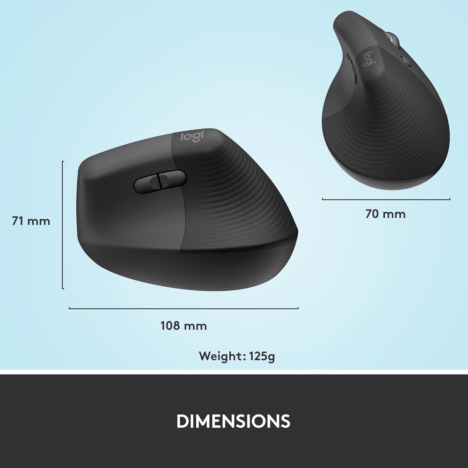 Logitech Lift Vertical Ergonomic Mouse - Image 10
