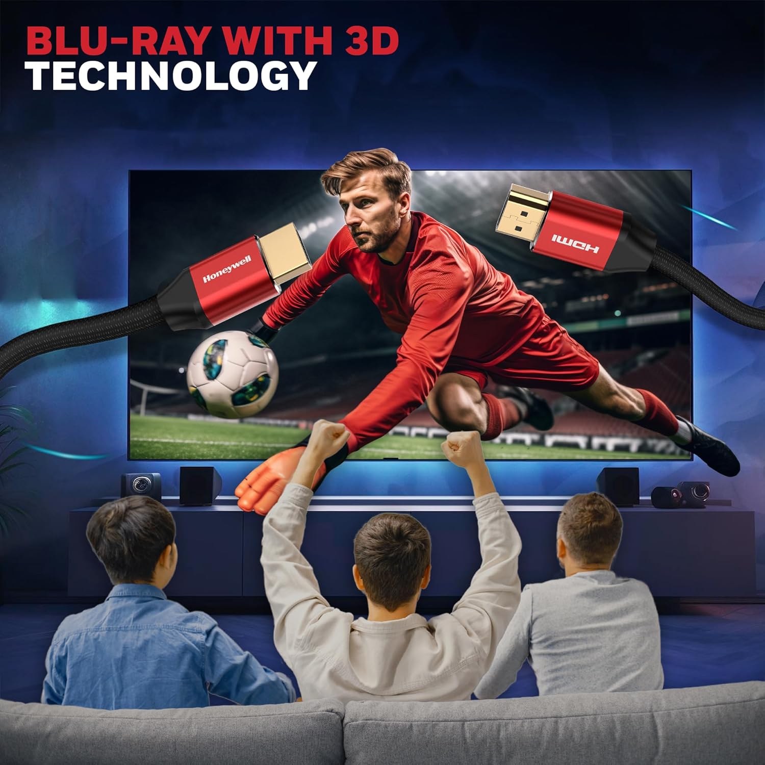 Honeywell 5 Meter HDMI Cable 2.1 with Ethernet - Image 2