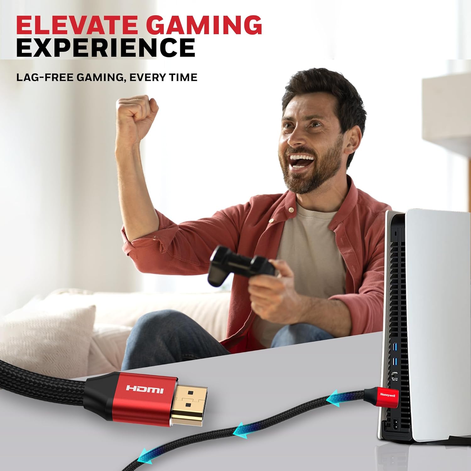 Honeywell 5 Meter HDMI Cable 2.1 with Ethernet - Image 5