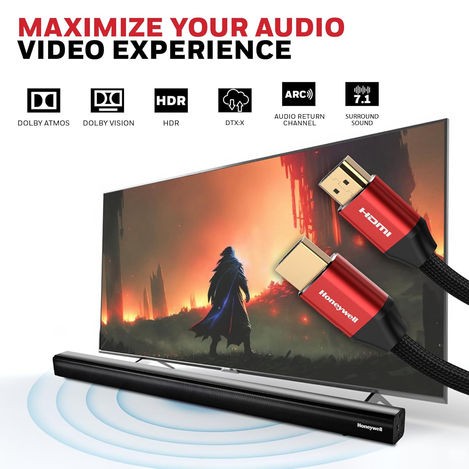 Honeywell 5 Meter HDMI Cable 2.1 with Ethernet - Image 6