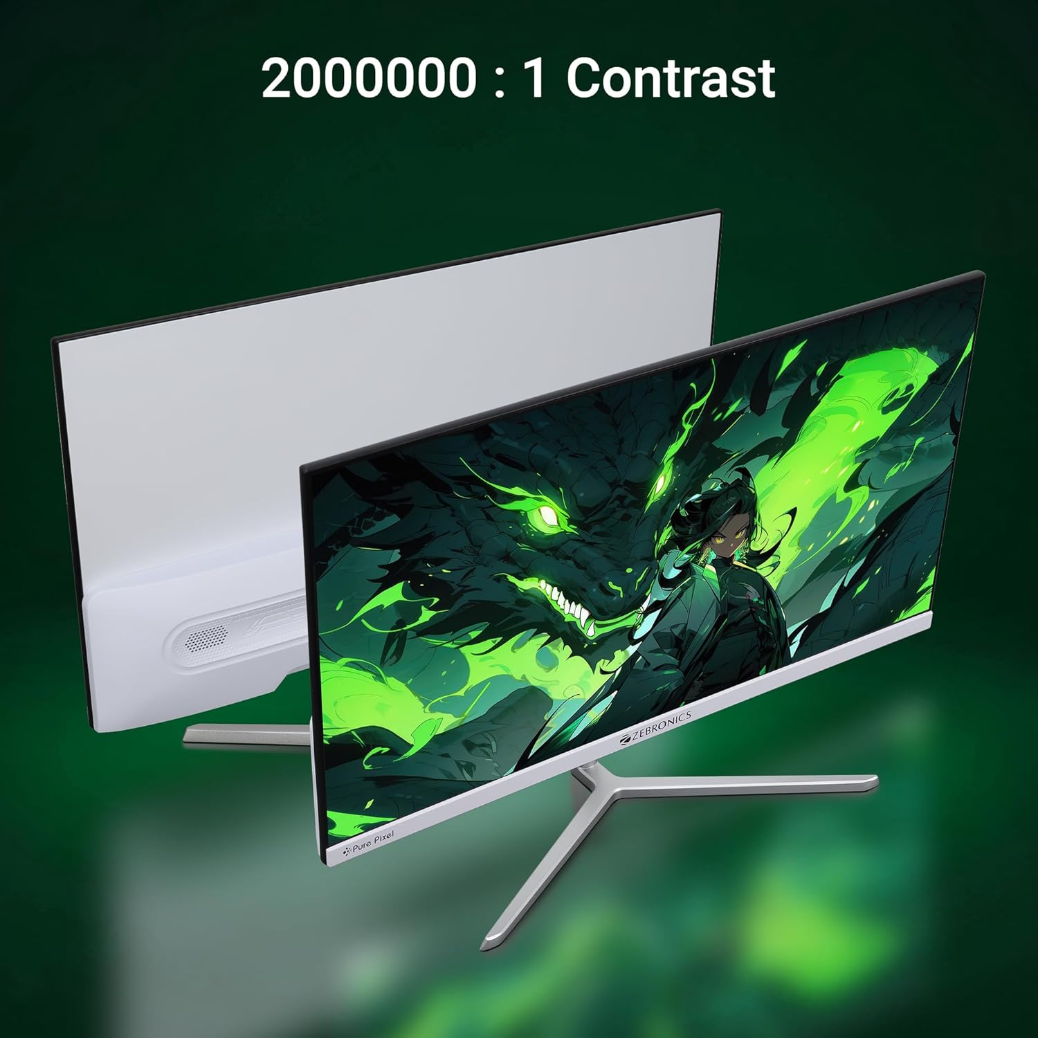 ZEBRONICS EA22FHD LED 22" (54.6cm) Monitor, 75Hz, FHD 1920x1080, Slim Design - Image 3