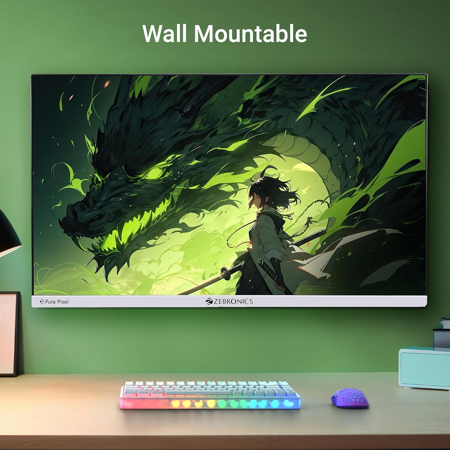 ZEBRONICS EA22FHD LED 22" (54.6cm) Monitor, 75Hz, FHD 1920x1080, Slim Design - Image 4