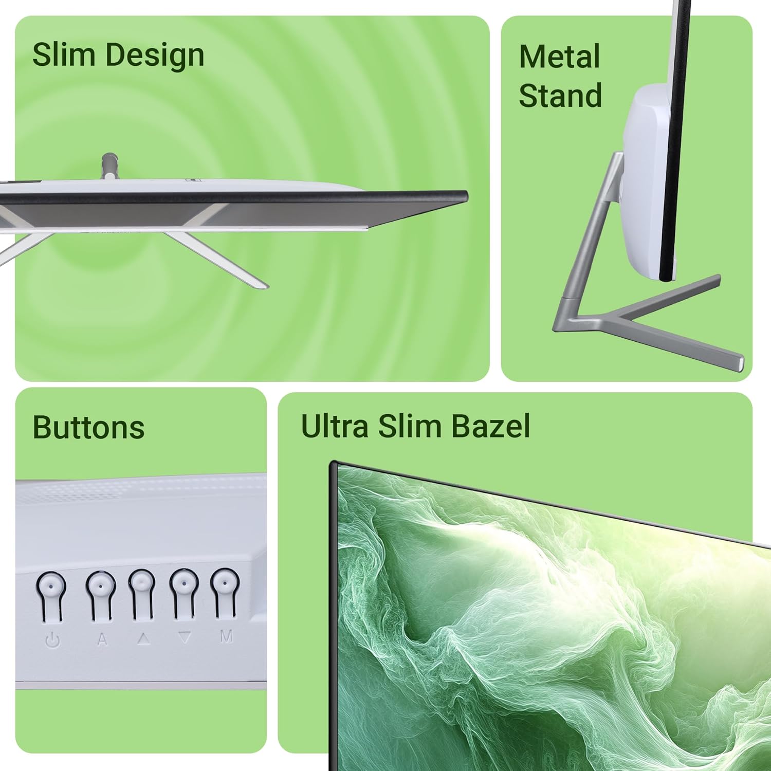 ZEBRONICS EA22FHD LED 22" (54.6cm) Monitor, 75Hz, FHD 1920x1080, Slim Design - Image 6