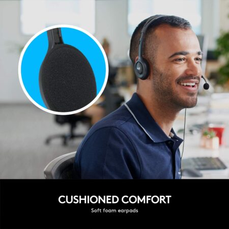 Logitech H111 Wired On Ear Headphones - Image 3