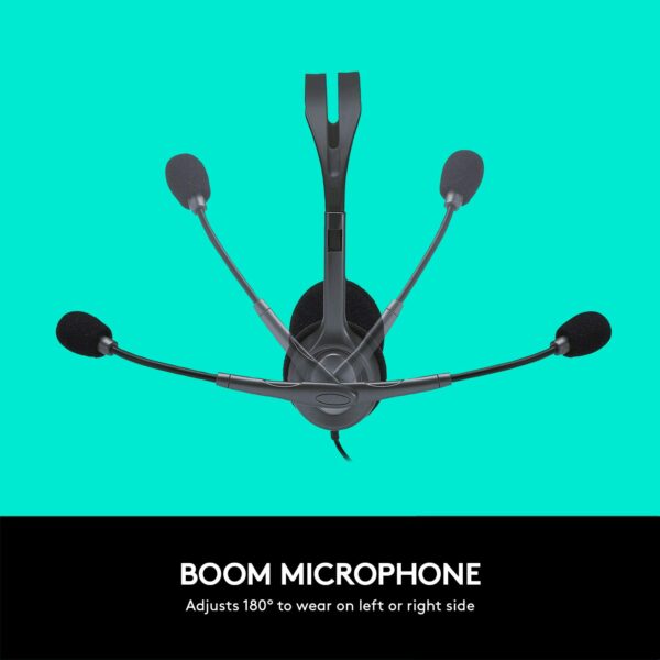 Logitech H111 Wired On Ear Headphones - Image 5