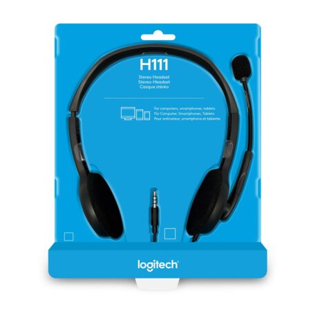 Logitech H111 Wired On Ear Headphones - Image 6