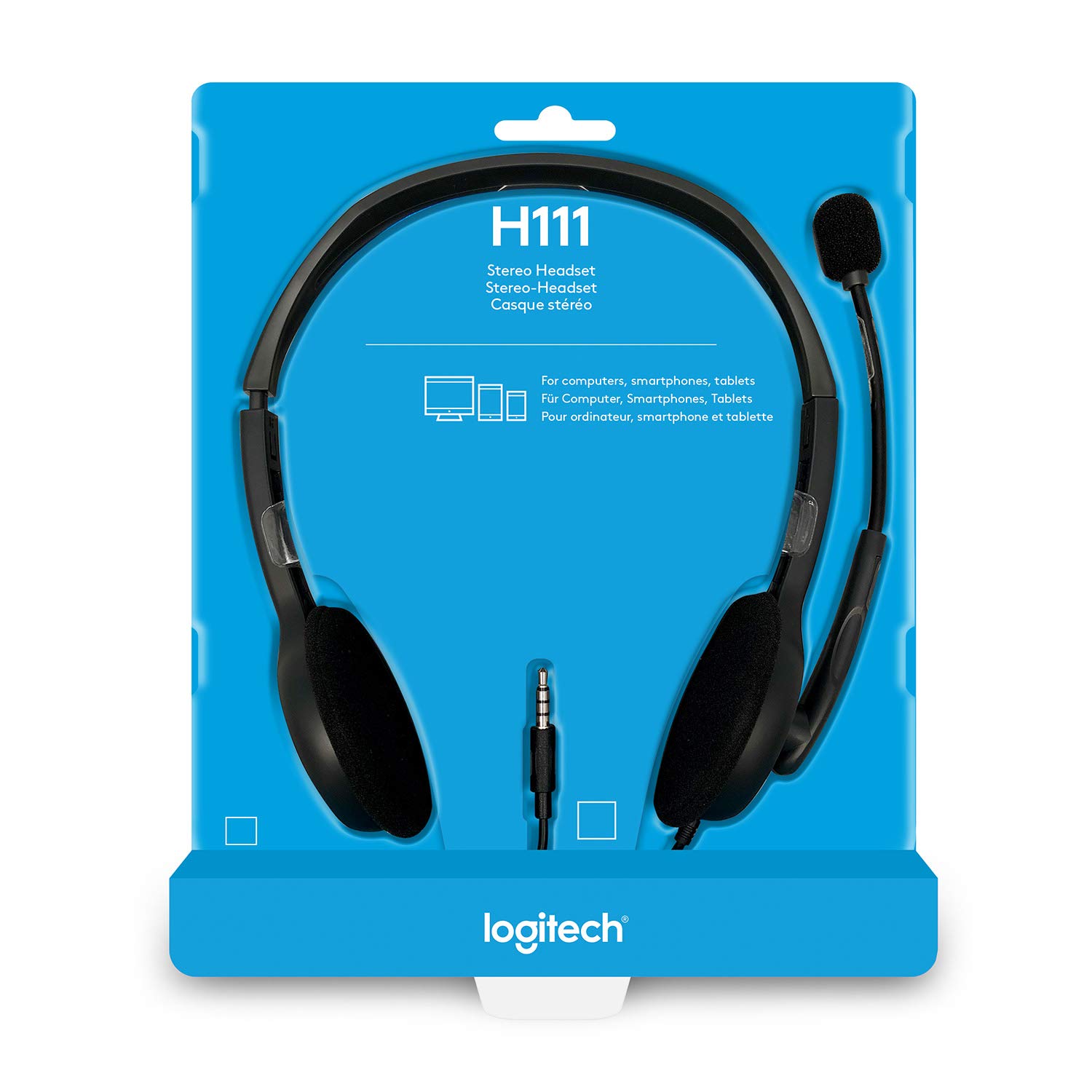 Logitech H111 Wired On Ear Headphones - Image 6