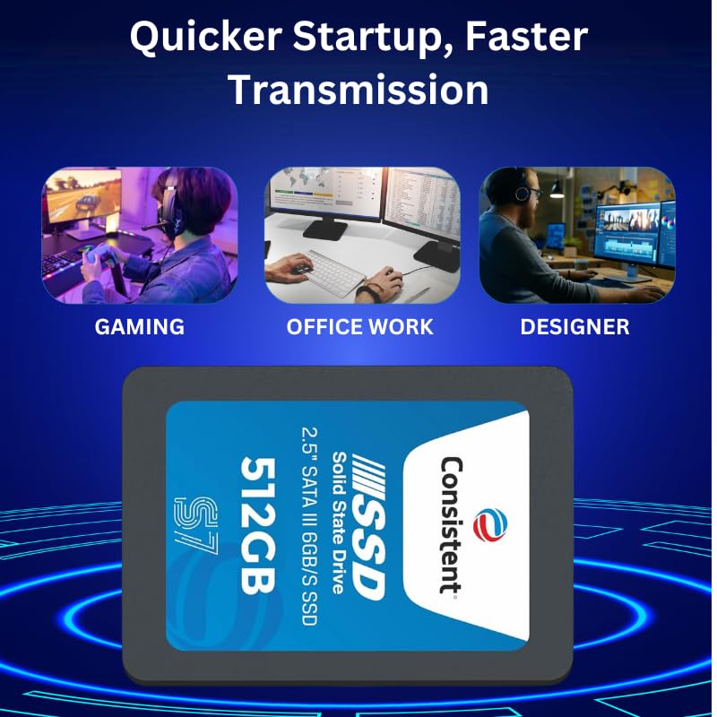Consistent SSD 512GB 2.5 Inch SATA Internal SSD - Image 3