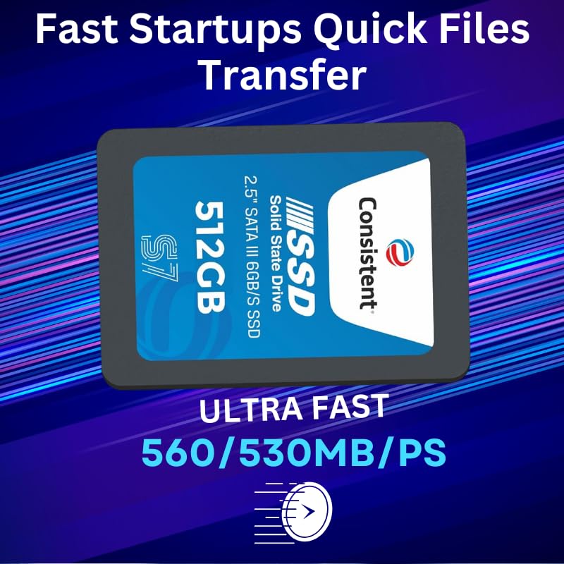Consistent SSD 512GB 2.5 Inch SATA Internal SSD - Image 5