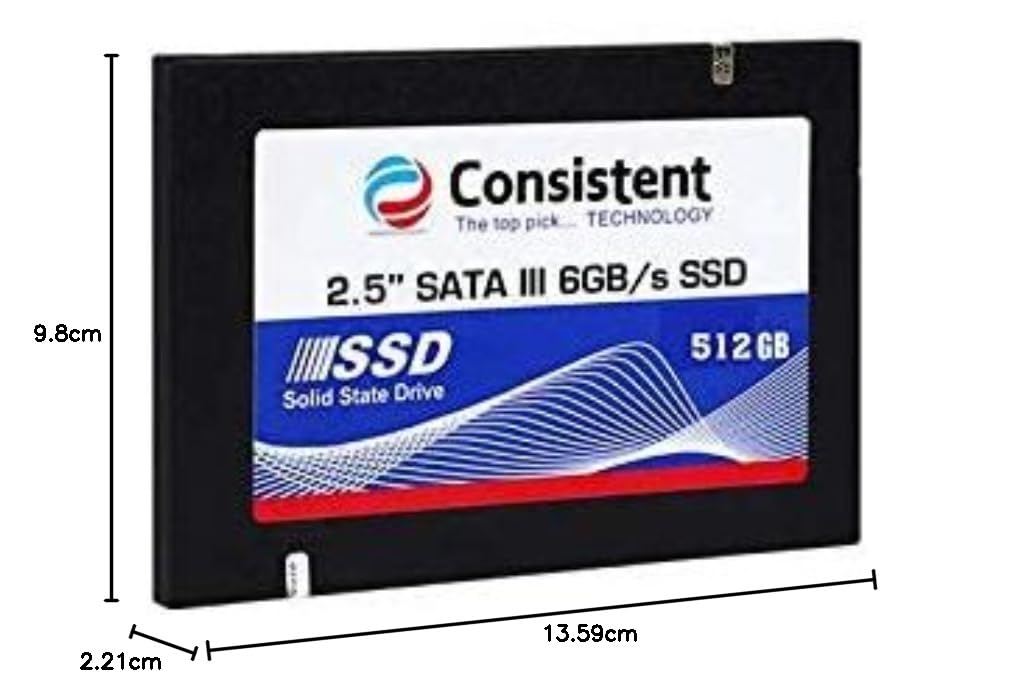 Consistent SSD 512GB 2.5 Inch SATA Internal SSD - Image 7