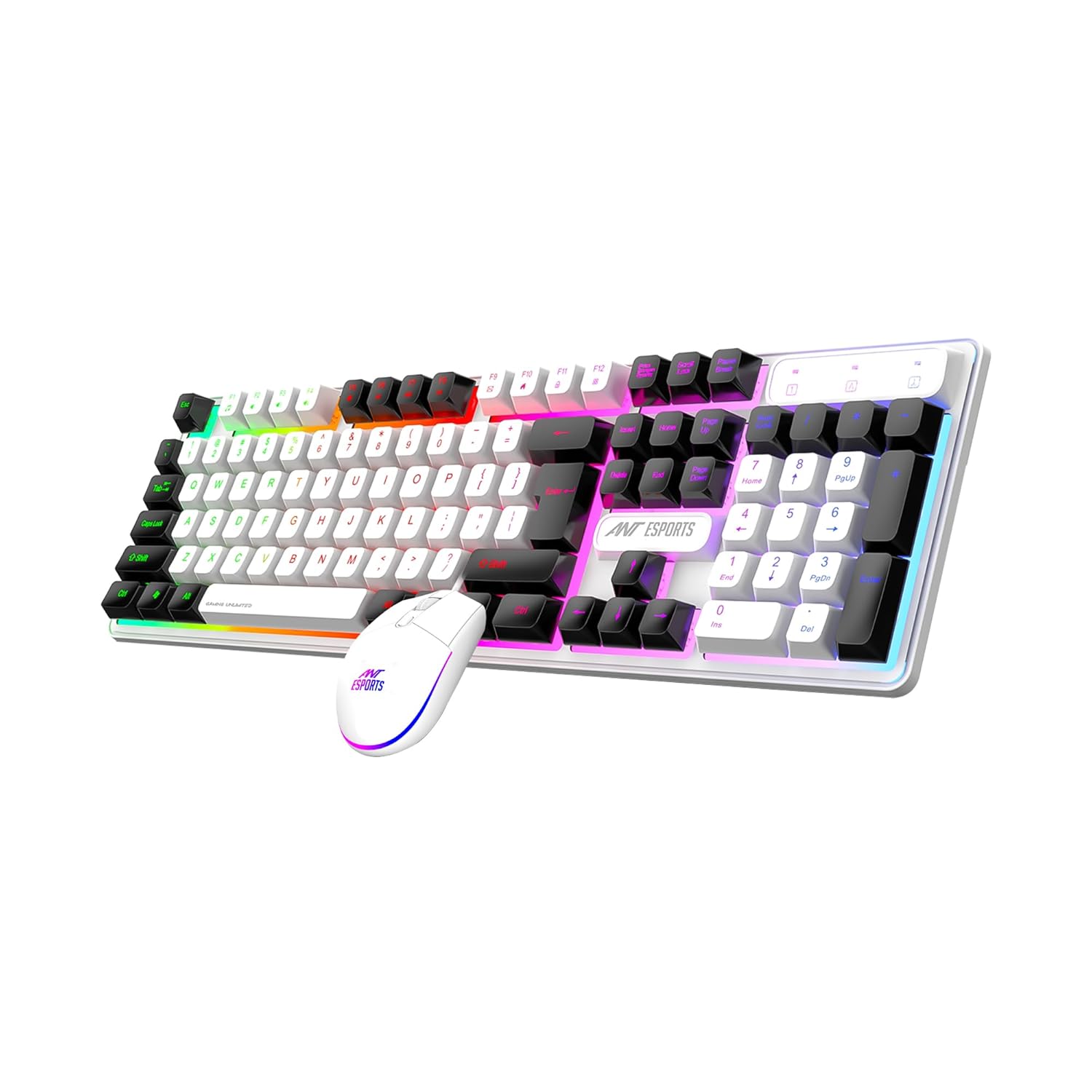 Ant Esports KM1610 LED Keyboard and Mouse Combo - Image 1