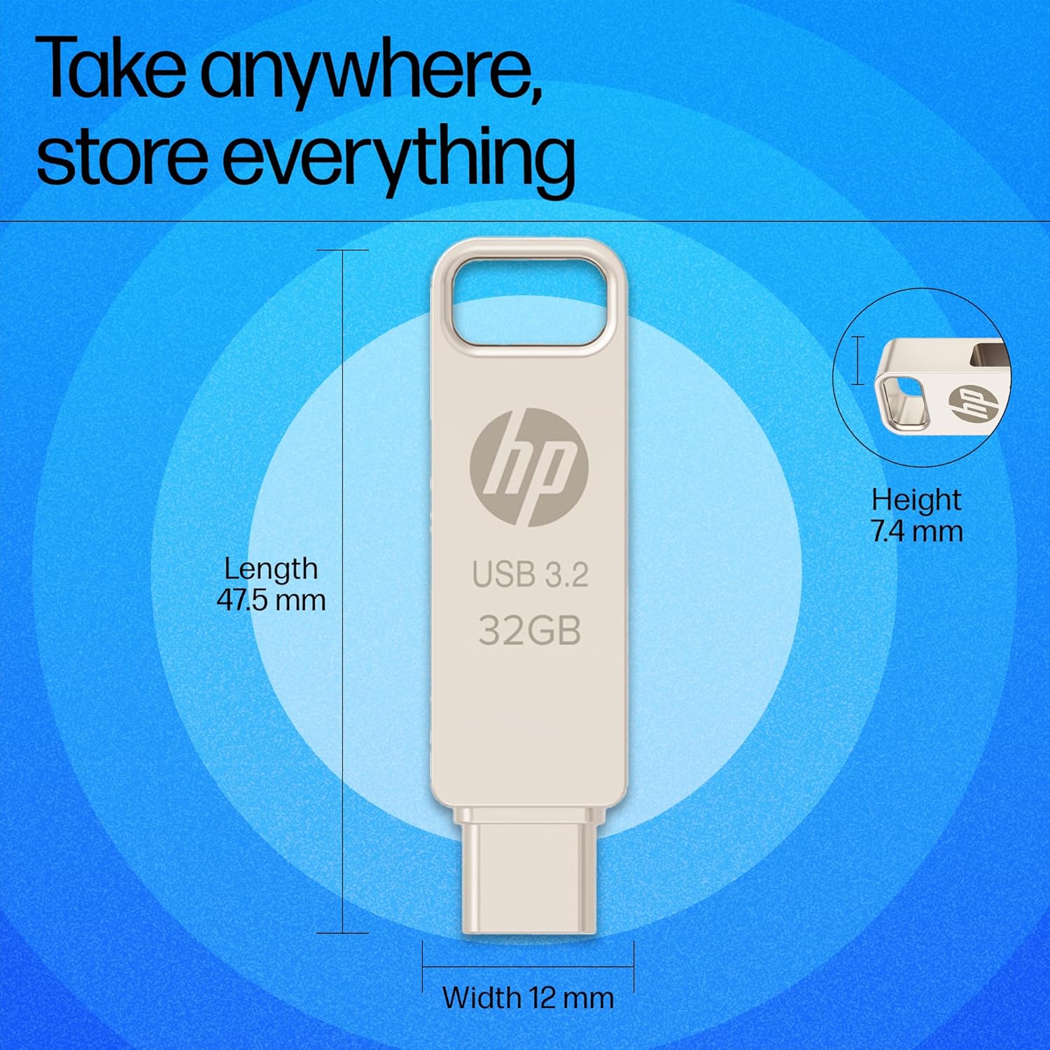 HP 32GB Flash Drive 3.2 (Gold) - Image 2