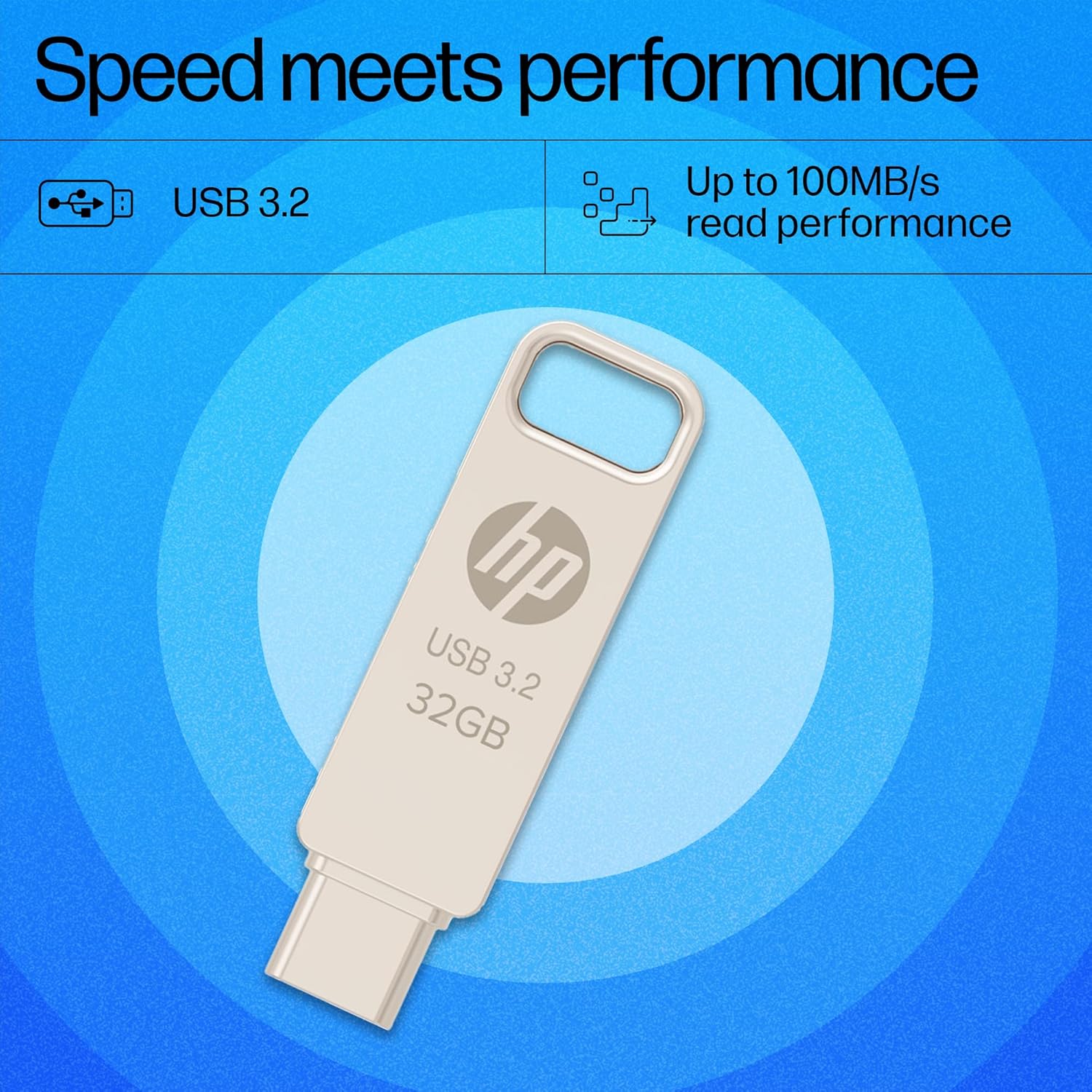 HP 32GB Flash Drive 3.2 (Gold) - Image 3